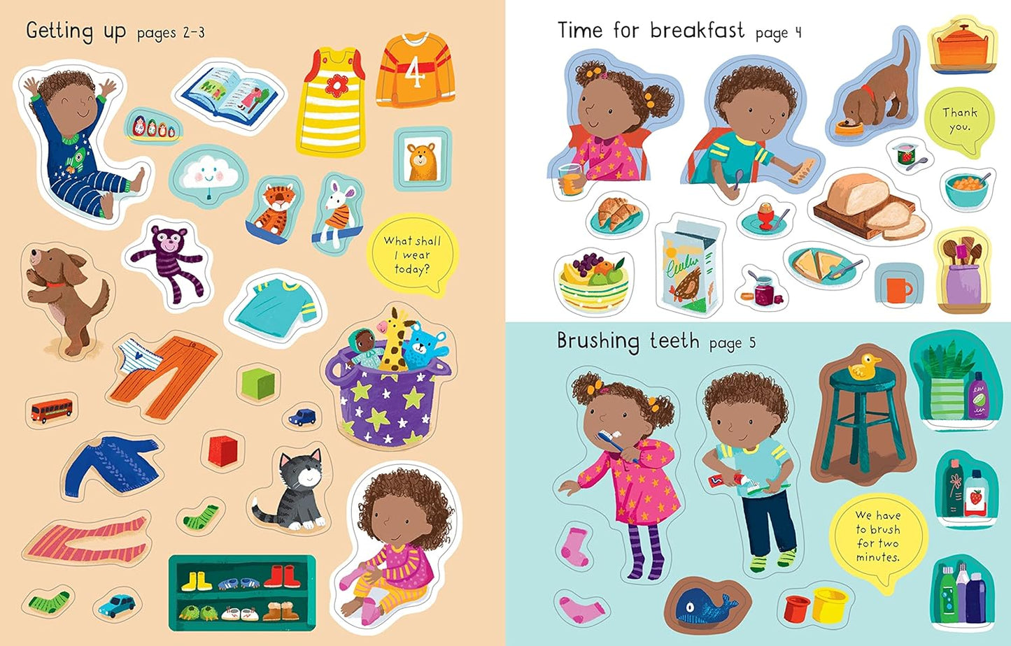 Usborne First Sticker Book My Day