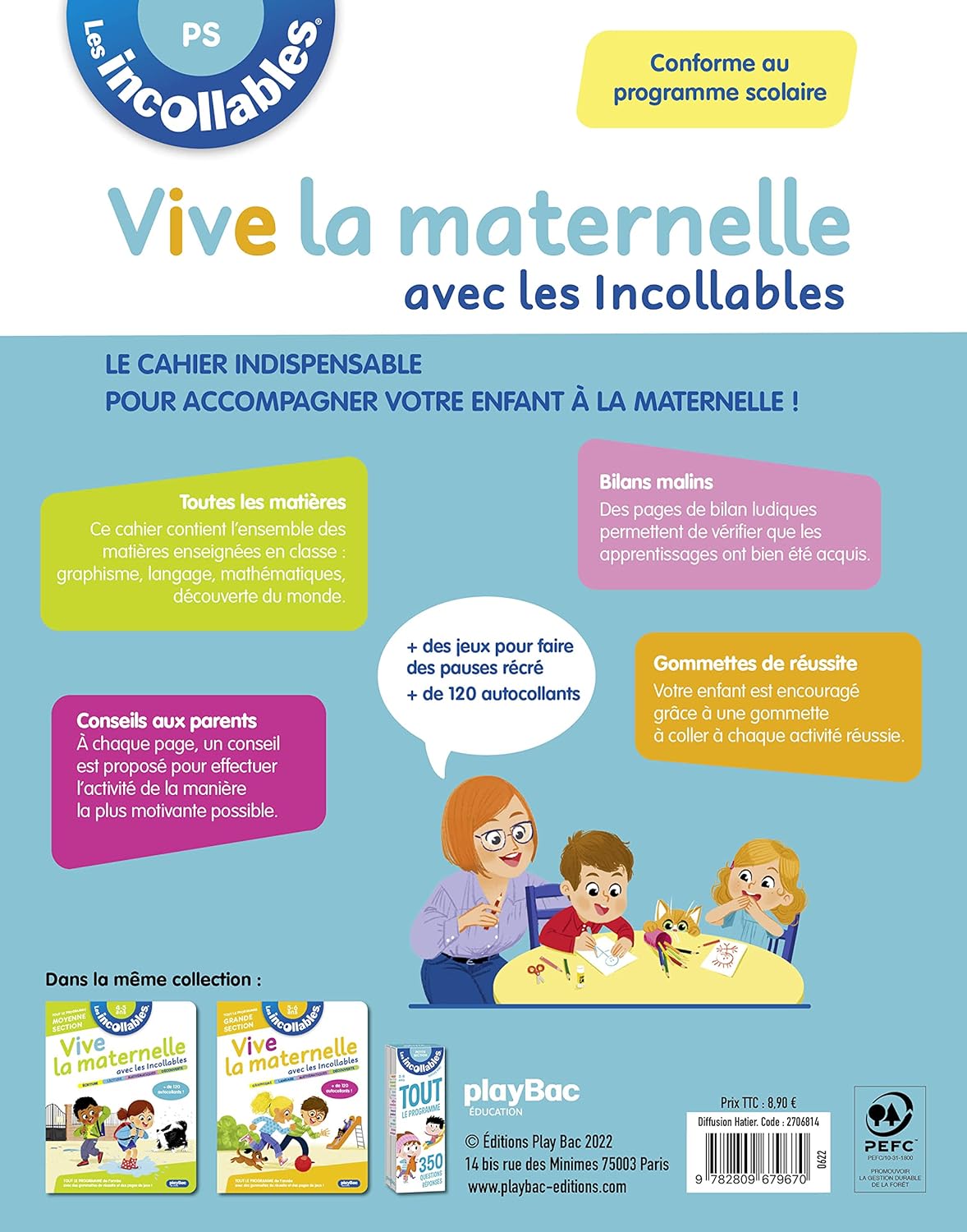 Vive la maternelle avec les incollables - Petite section