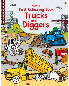 First colouring book Trucks and Diggers