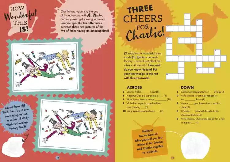 Roald Dahl's Charlie and the Chocolate Factory Whipple-Scrumptious Sticker Activity Book