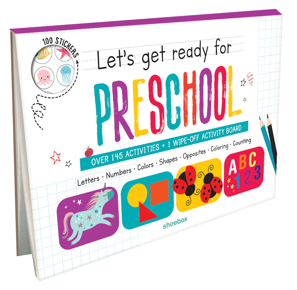 Let's Get ready for Preschool over150 activities+wipe off board