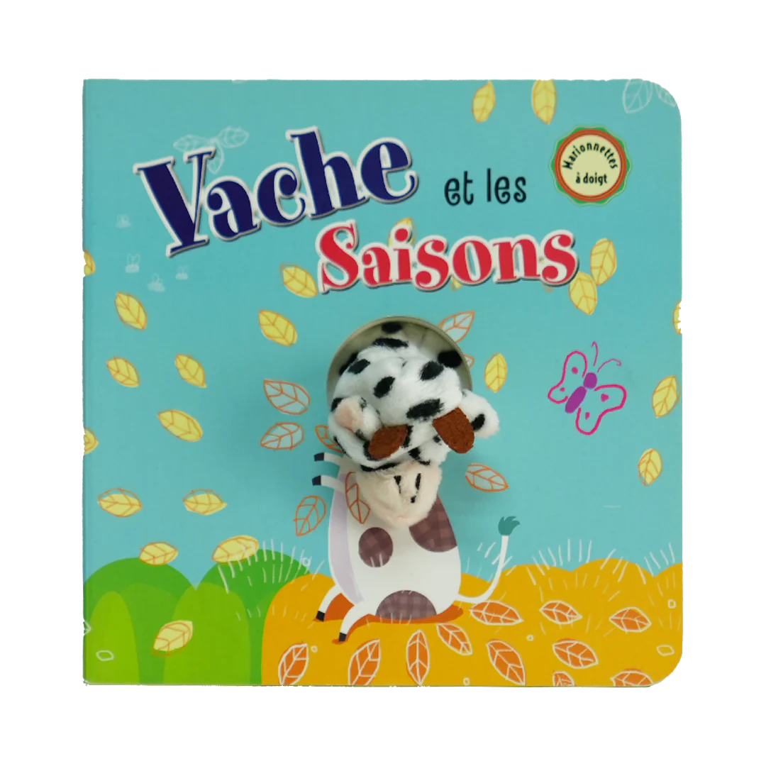 Vache et les saison - marionnettes a doigt