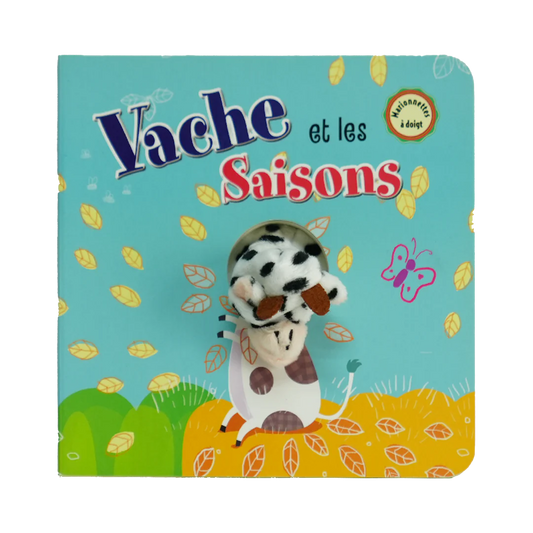 Vache et les saison - marionnettes a doigt