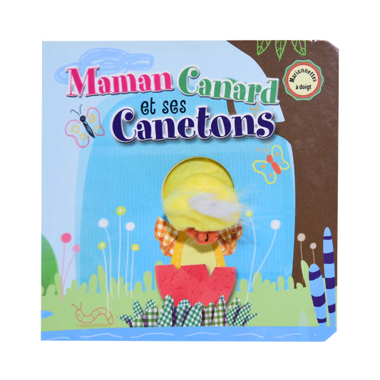 Maman Canard et ses Canetons- marionnettes a doigt