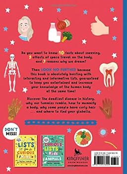 Board Book - Curious Lists for Kids Human Body