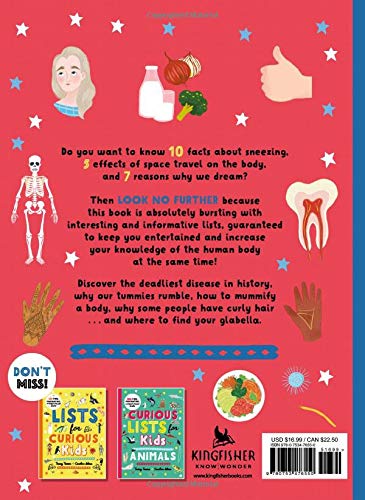 Board Book - Curious Lists for Kids Human Body