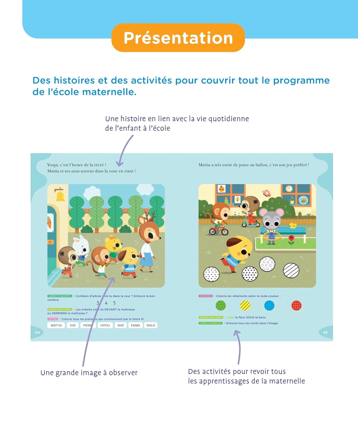 A la maternelle - Mes Petites histoires pour apprendre