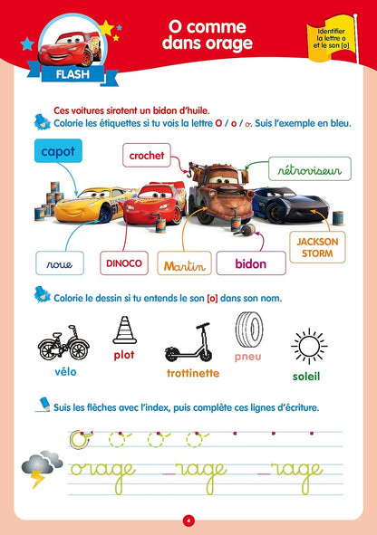 Disney Cars - Cahier de vacances - 5-6 ans