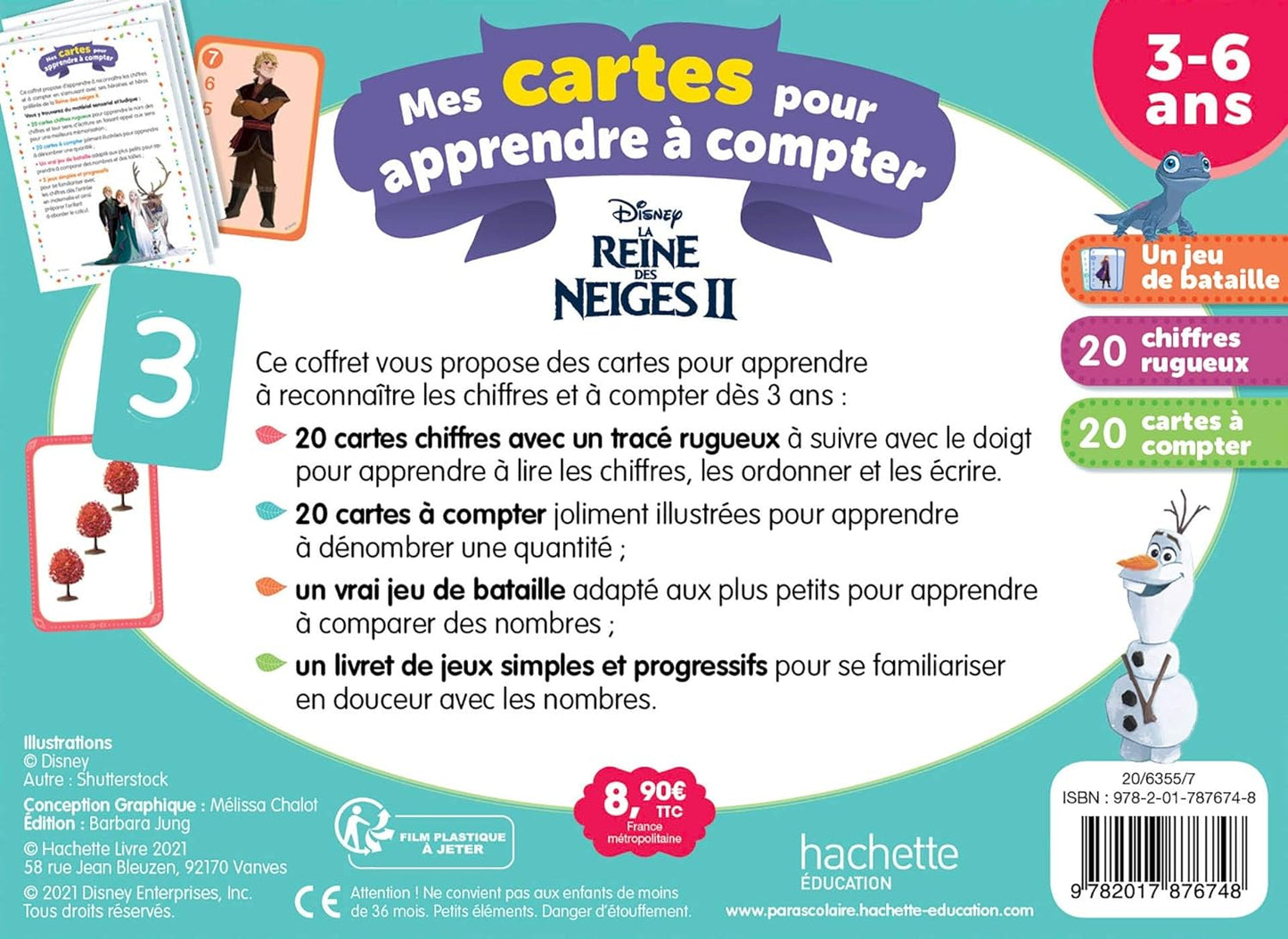 Disney - Mes Cartes pour apprendre a compter