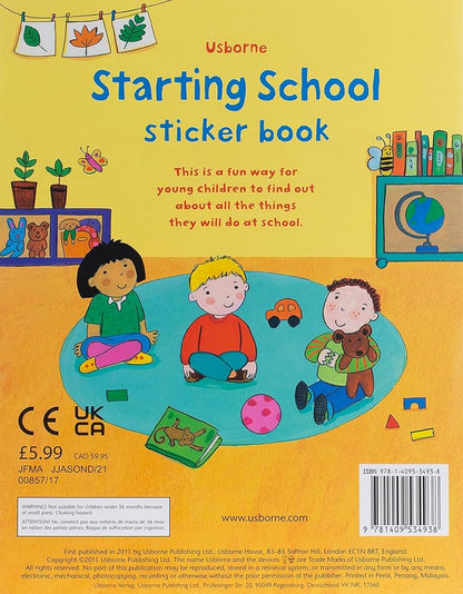 Usborne Starting School sticker book