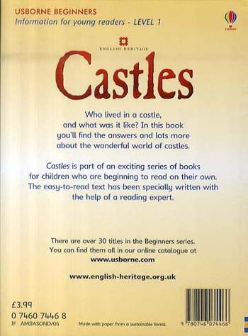 Science Book - Usborne -Castles