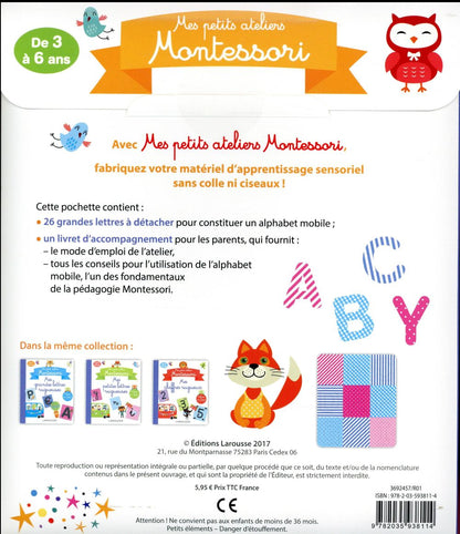 MES PETITS ATELIERS MONTESSORI : MON ALPHABET MOBILE