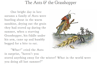 The Ant and the Grasshopper