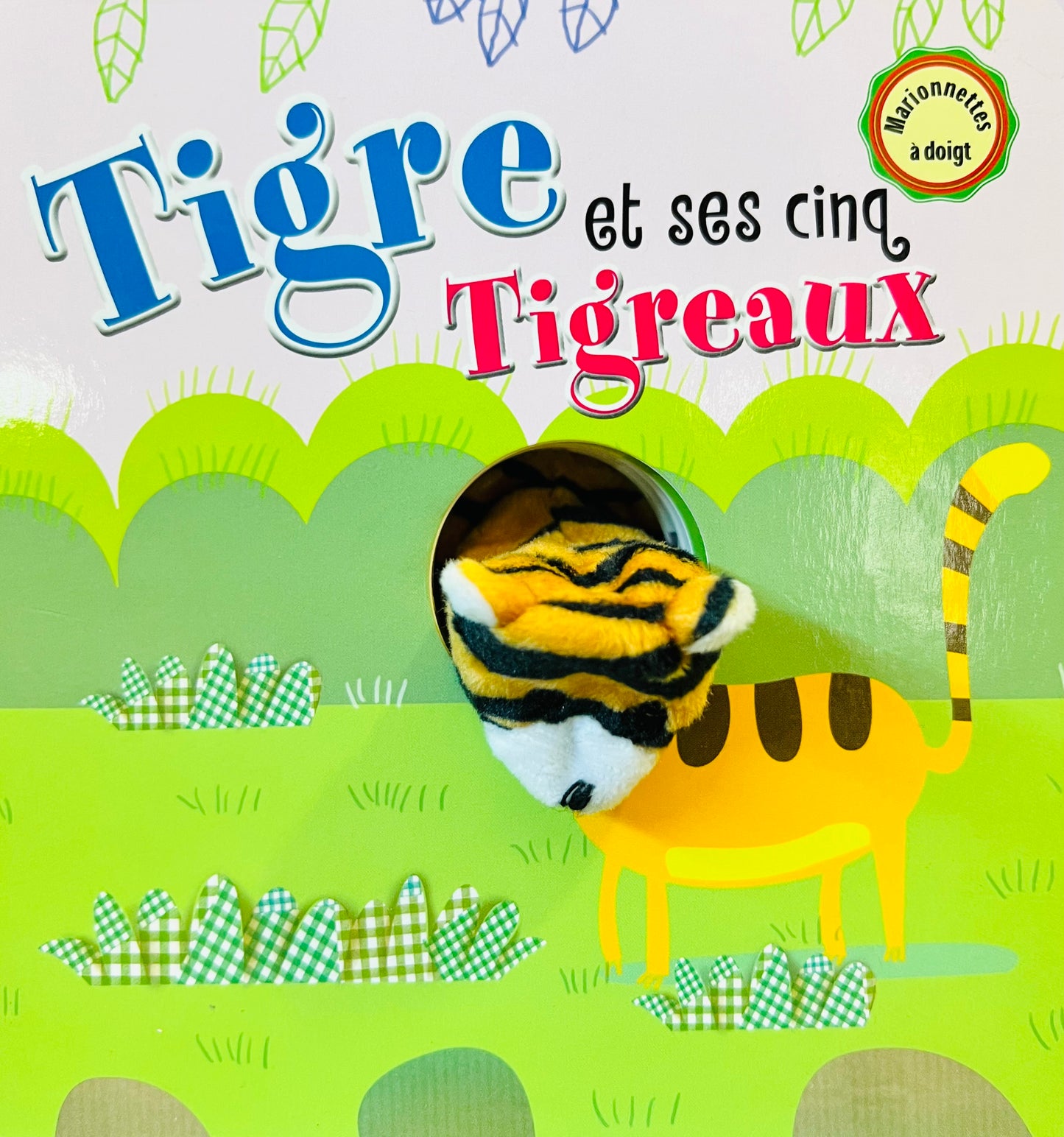 Tigre Et Ses Cinq Tigreaux - Marionnettes A Doigt