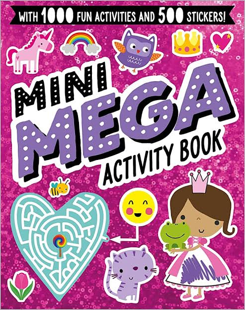 Sticker Activity Book Mini Mega - Pink