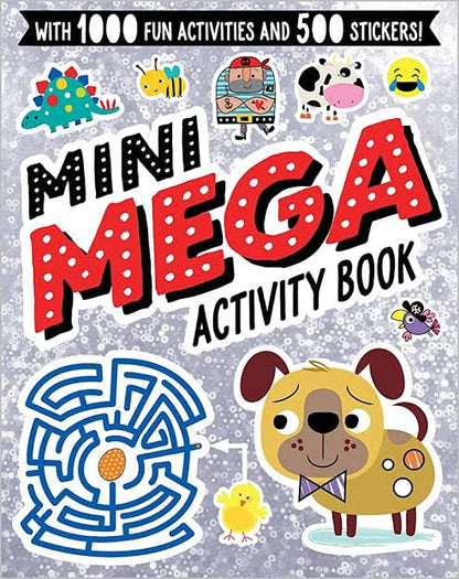 Sticker Activity Book Mini Mega - Silver