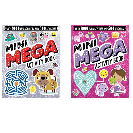 Sticker Activity Book Mini Mega - Pink