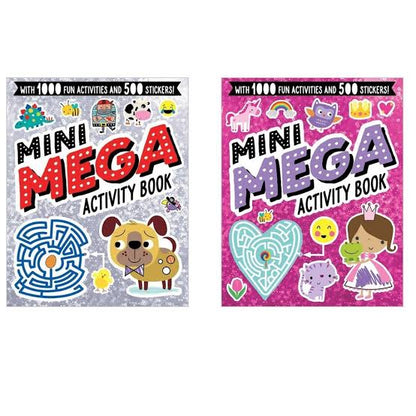 Sticker Activity Book Mini Mega - Pink