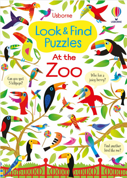 Look and Find Puzzles: At the Zoo