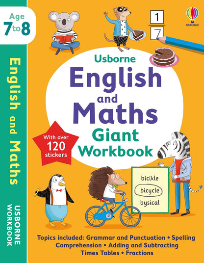 Usborne English and Maths Giant Workbook 7-8 collection