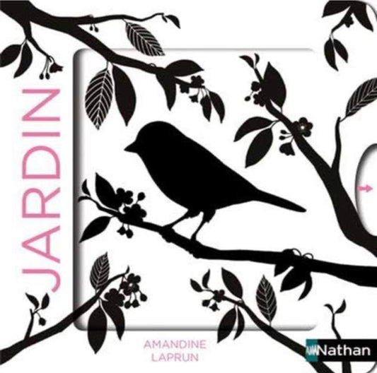 Dans le jardin - Un livre en noir et blanc qui passe en couleurs grâce aux animations