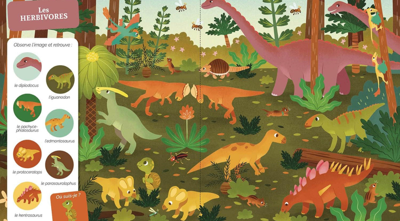 Cherche et trouve des tout-petits - Les Dinosaures