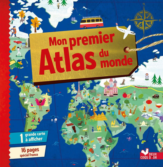 Deux coq d'or - Mon Premier Atlas du monde