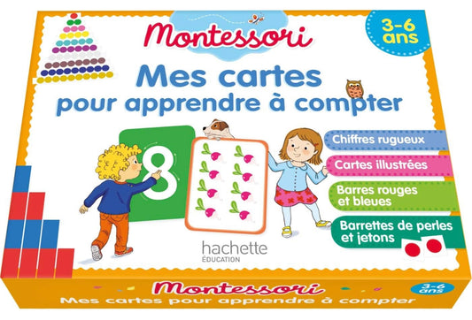 Montessori - Mes Cartes pour apprendre a compter 3-6 ans