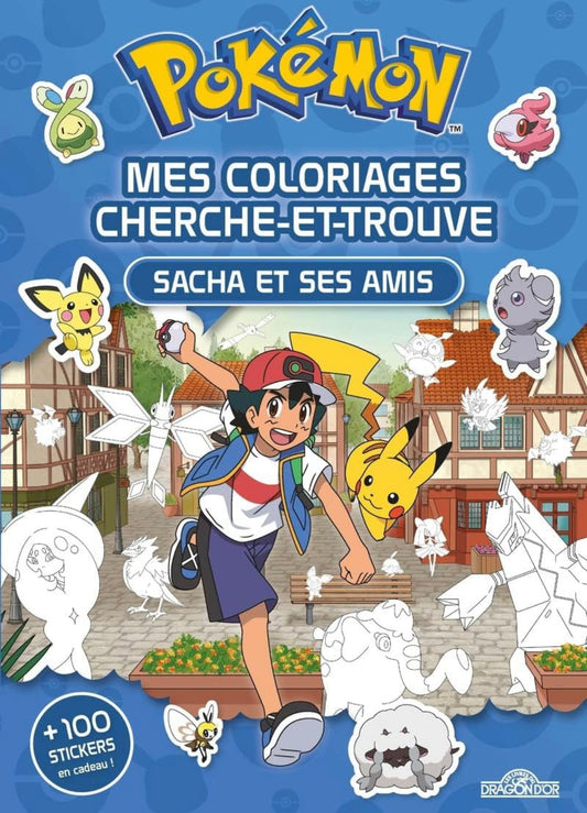 Pokemon cherche et trouve - Cahier de coloriage