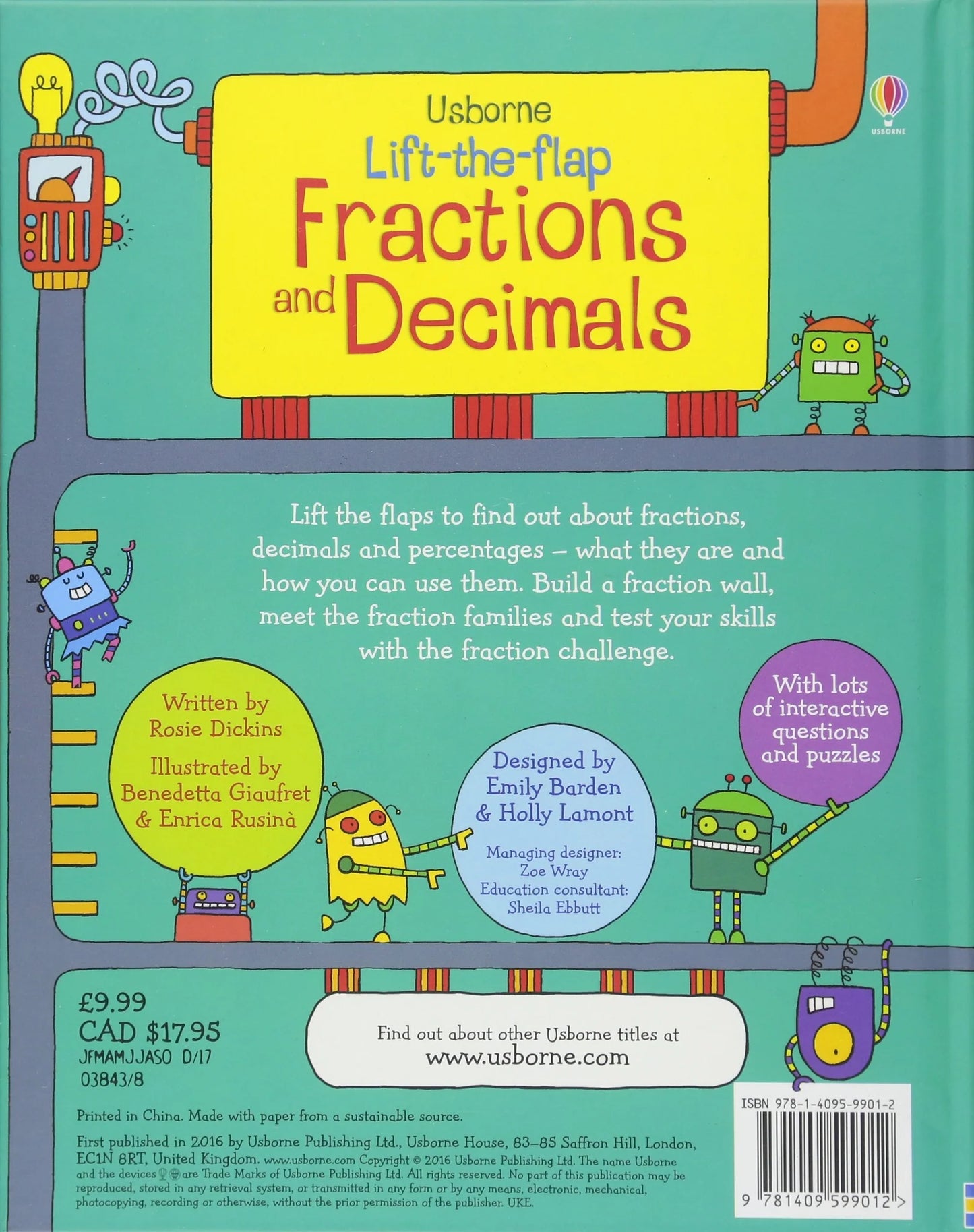 Usborne - Lift The Flap - Fractions and Decimals