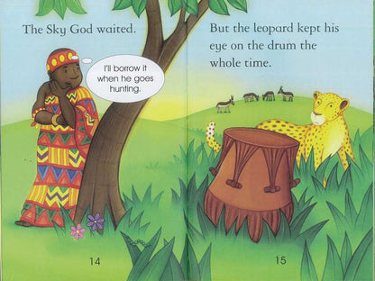 Paperback Stories - Usborne - First Reading - The Leopard and The Sky God