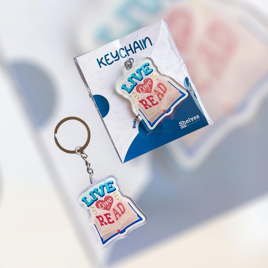 Live ,Love ,Read Keychain