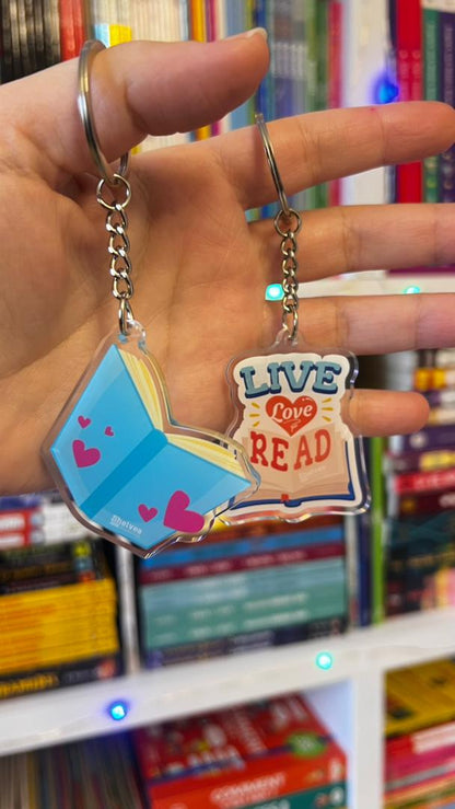 Live ,Love ,Read Keychain