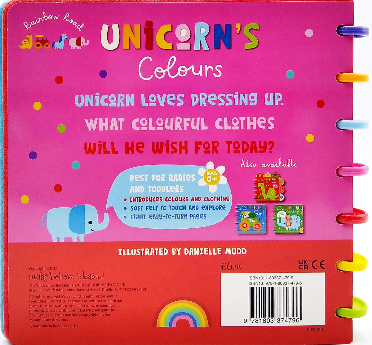 Rainbow Road Unicorn's Colours