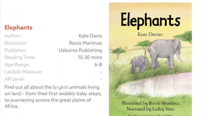 Science Book - Usborne - Elephants