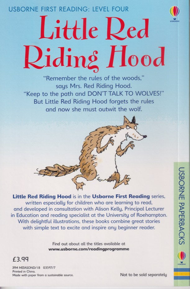 Paperback Stories - Usborne - First Reading - Little Red Riding Hood